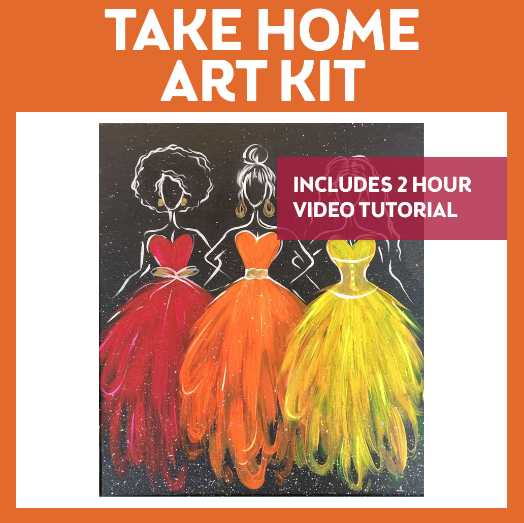 PinotsToGo PAINT KIT! 16"x20"